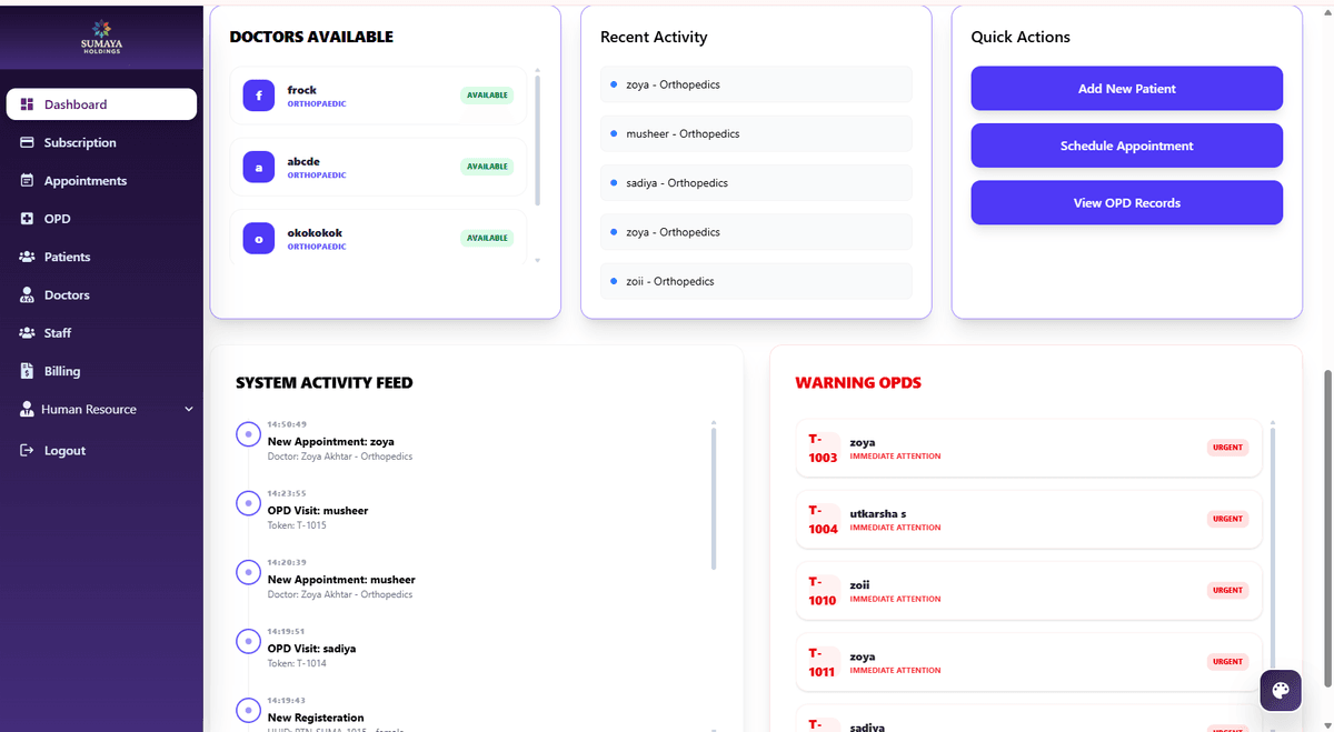 HMS Additional Features